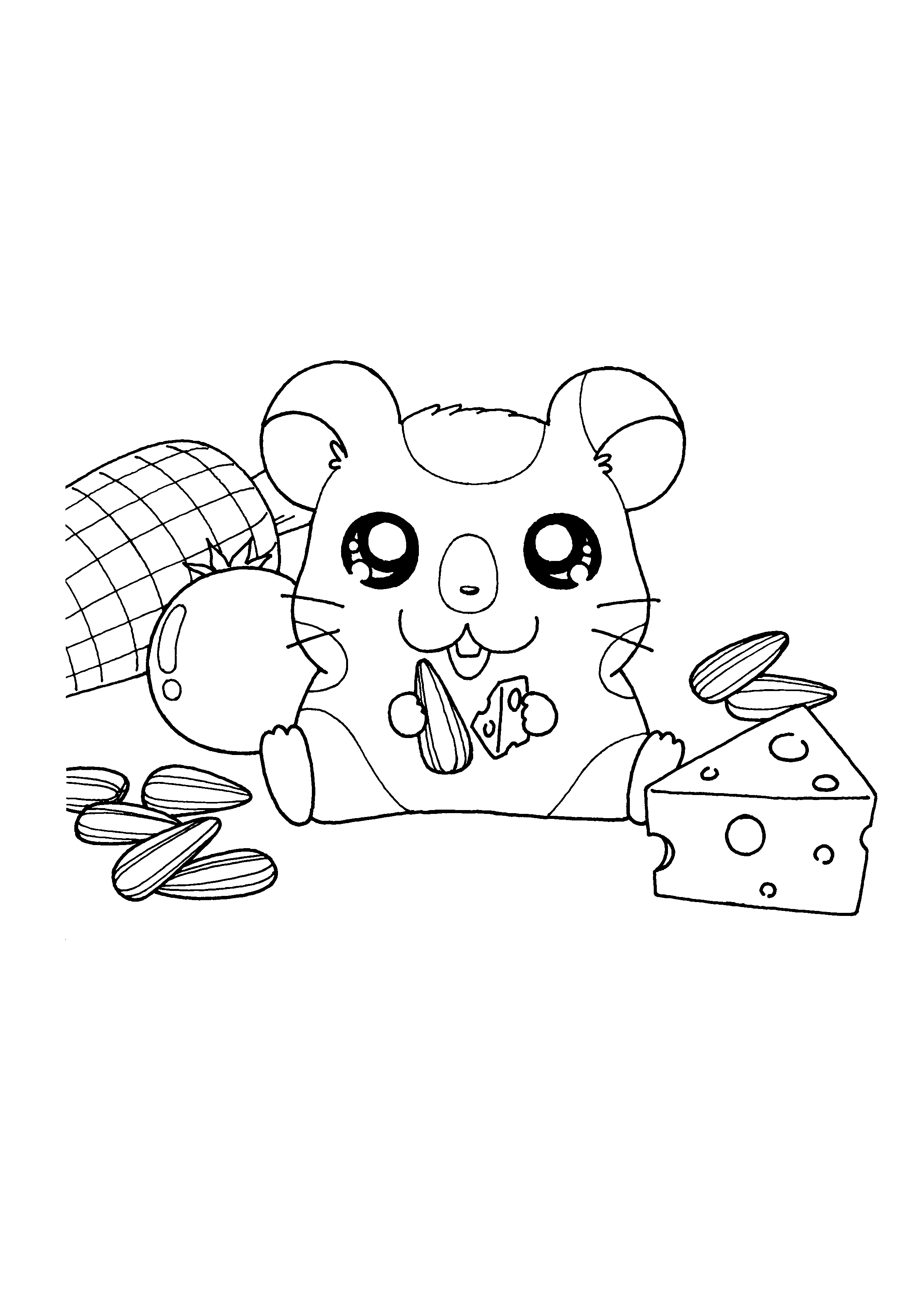 Hamtaro et ses amis en pleine aventure dans un décor champêtre