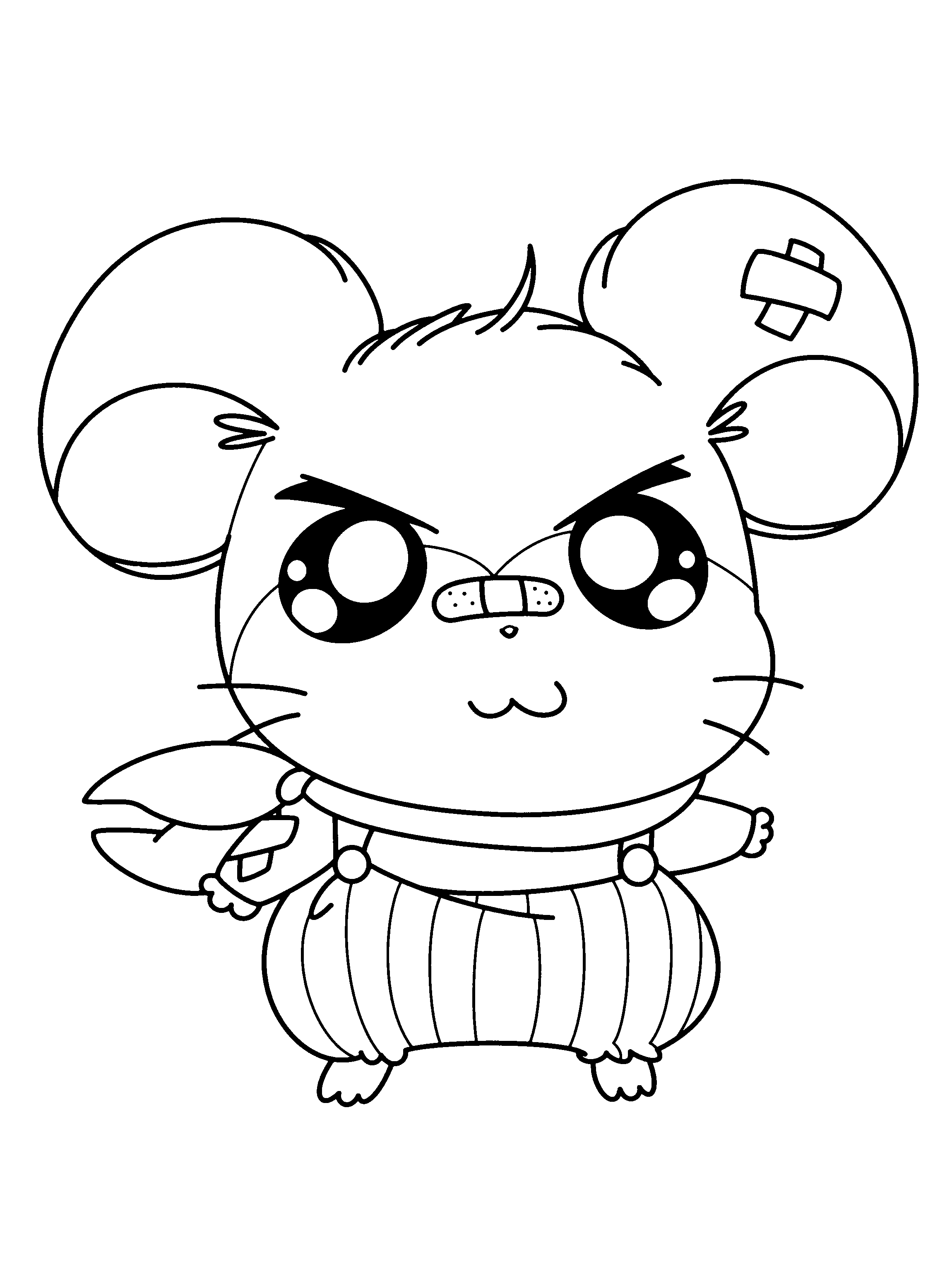 Hamtaro et ses amis en pleine aventure au bord d'un ruisseau