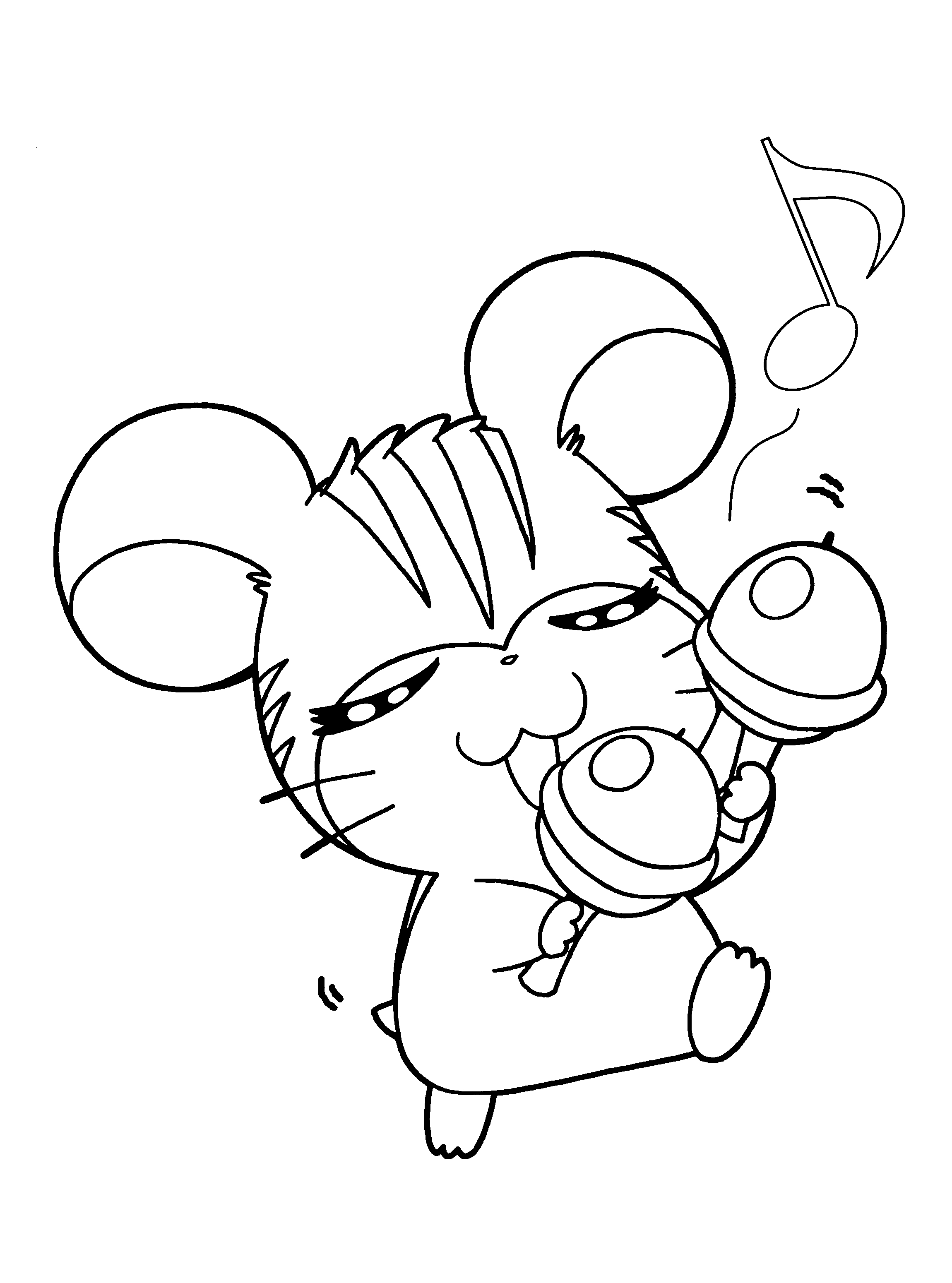 Hamtaro et ses amis profitent d'une journée ensoleillée