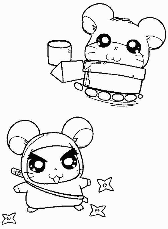 Hamtaro et ses amis en pleine aventure dans un décor naturel