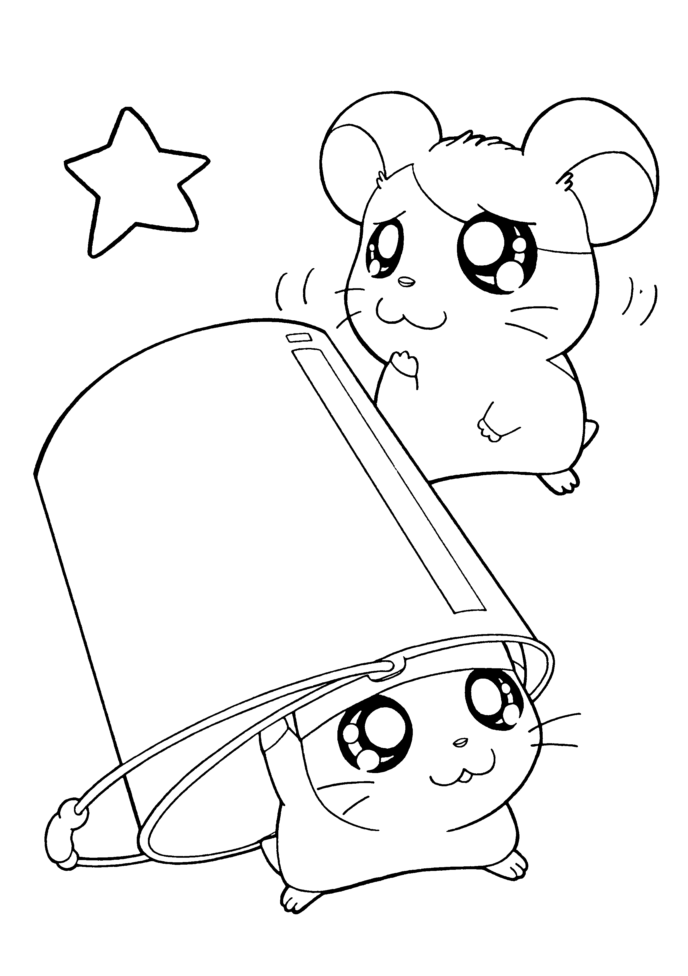 Hamtaro et ses amis en pleine aventure dans un décor champêtre