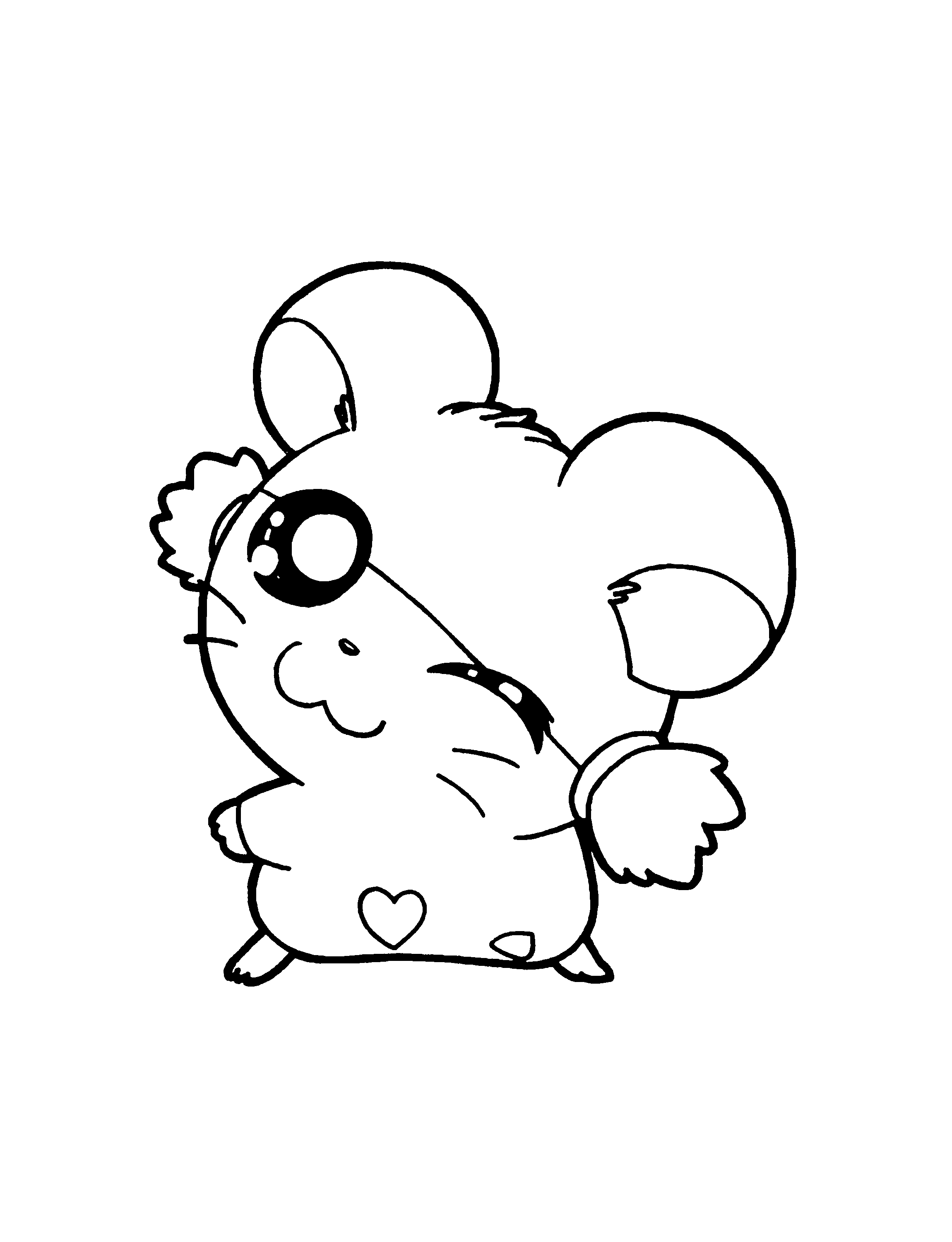 Hamtaro et ses amis en pleine aventure dans un paysage joyeux