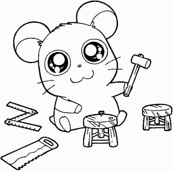 Hamtaro et ses amis se retrouvent dans un jardin fleuri