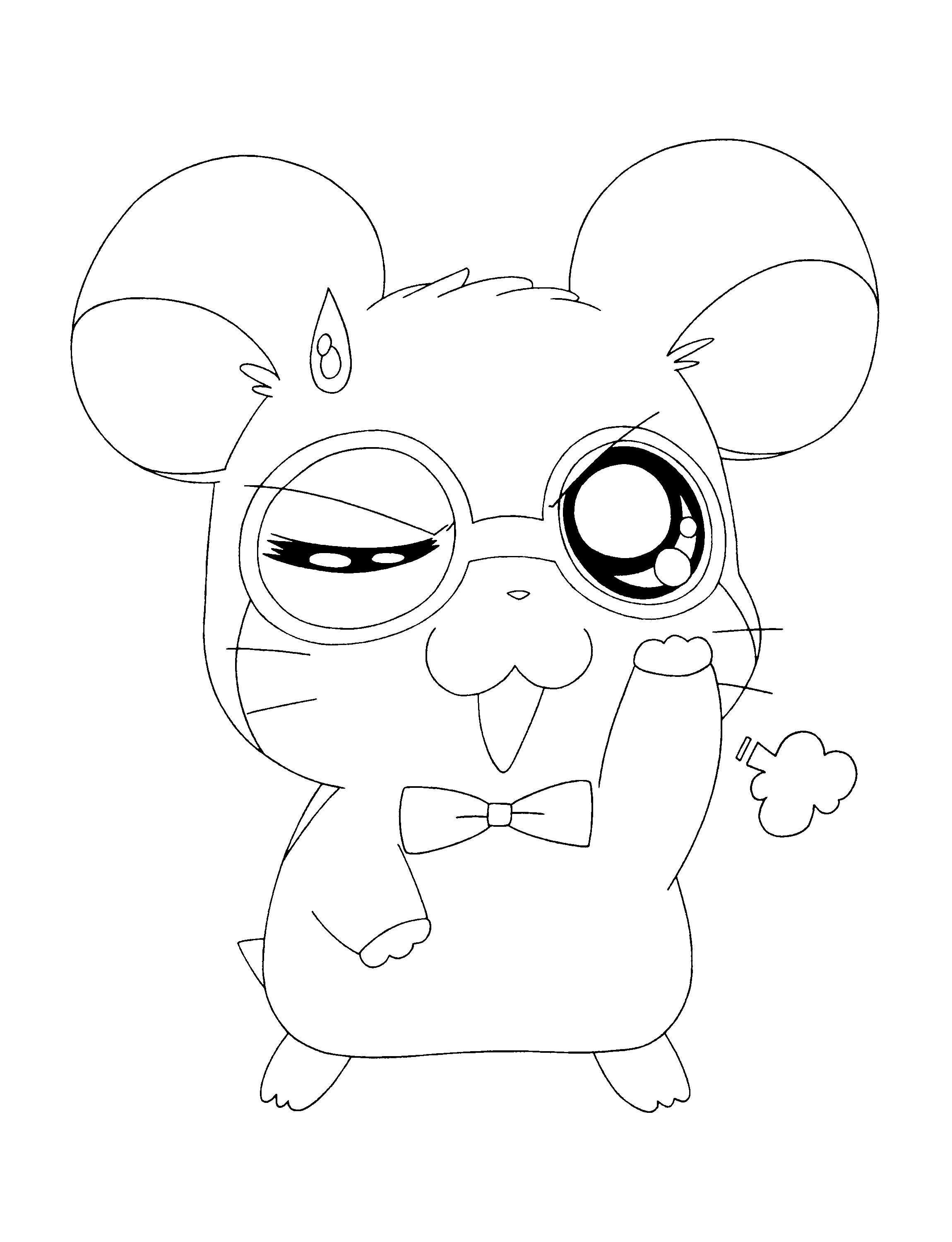 Hamtaro et ses amis jouant dans un jardin ensoleillé