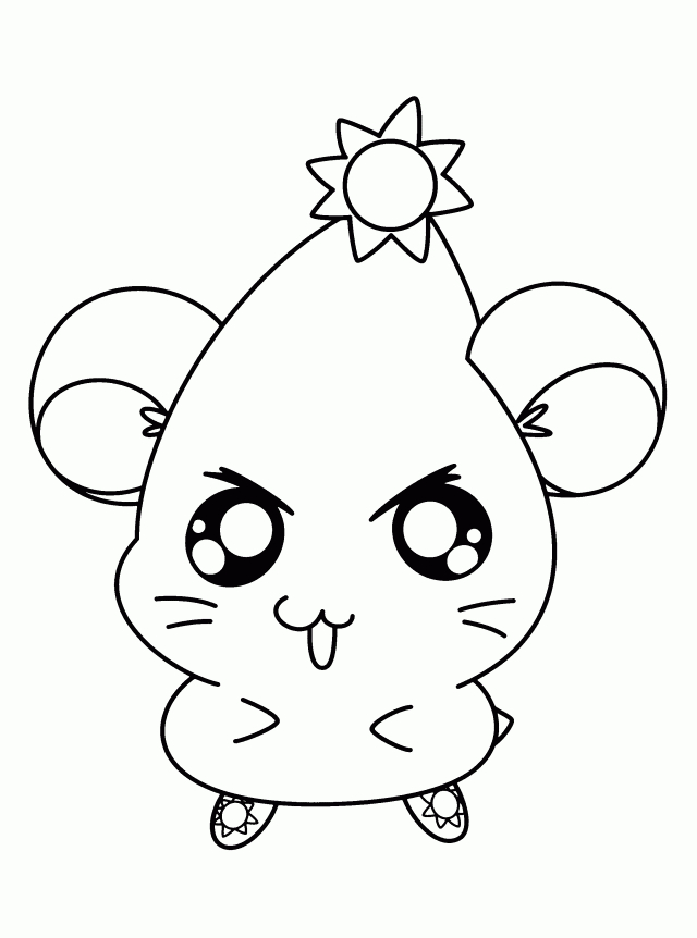 Hamtaro jouant joyeusement dans un paysage naturel
