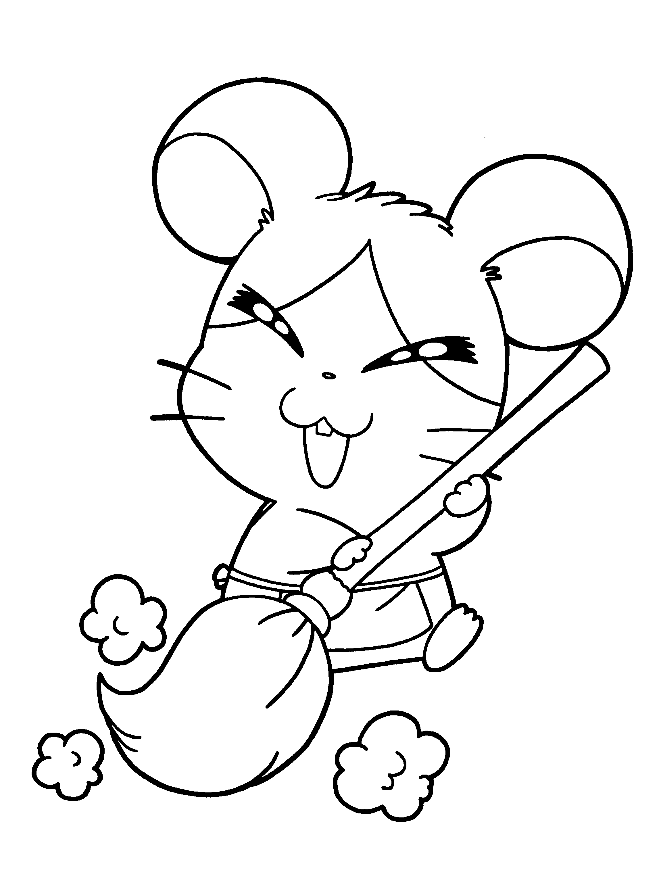 Hamtaro et ses amis dans un jardin ensoleillé