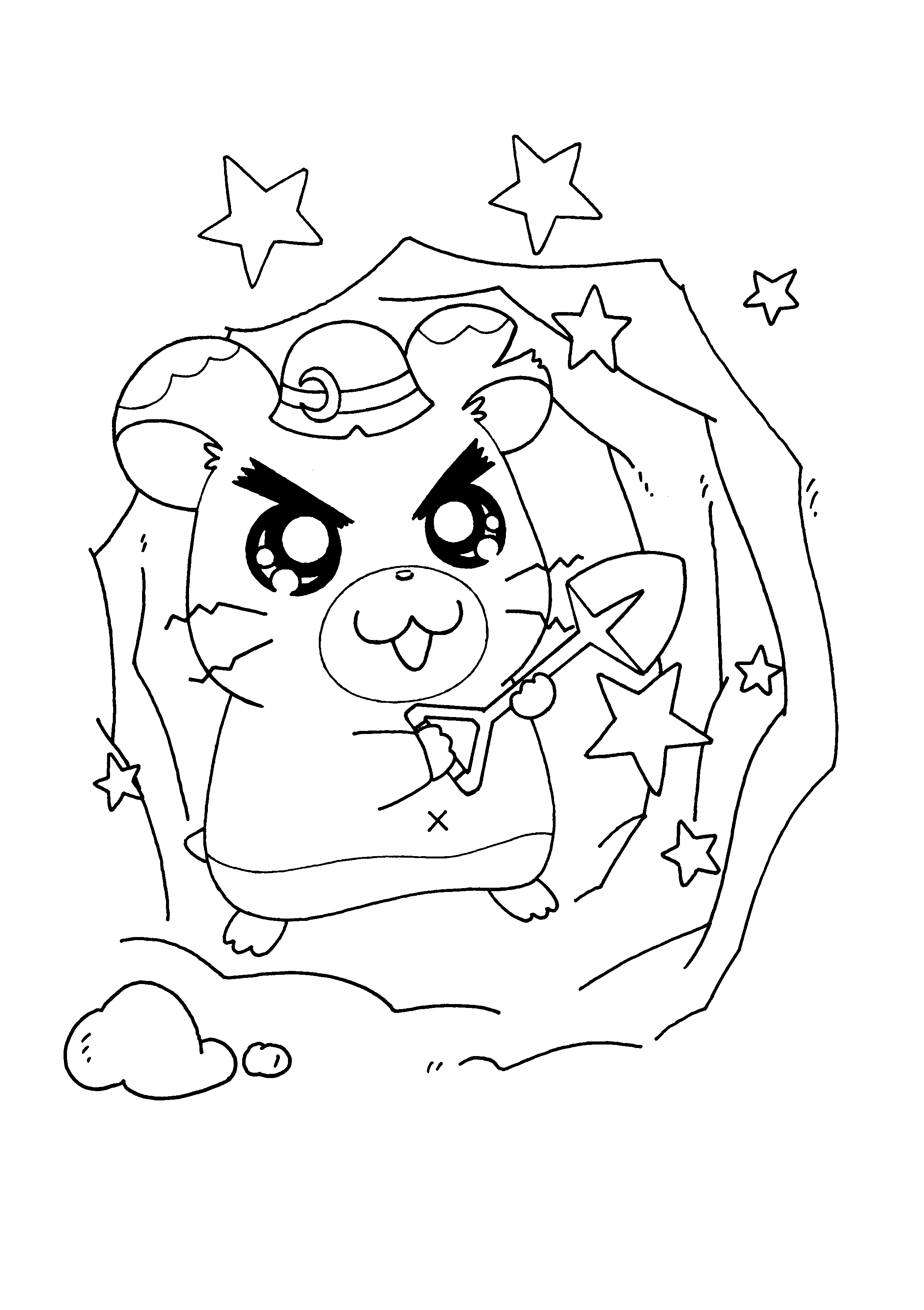 Hamtaro et ses amis en pleine aventure dans la nature