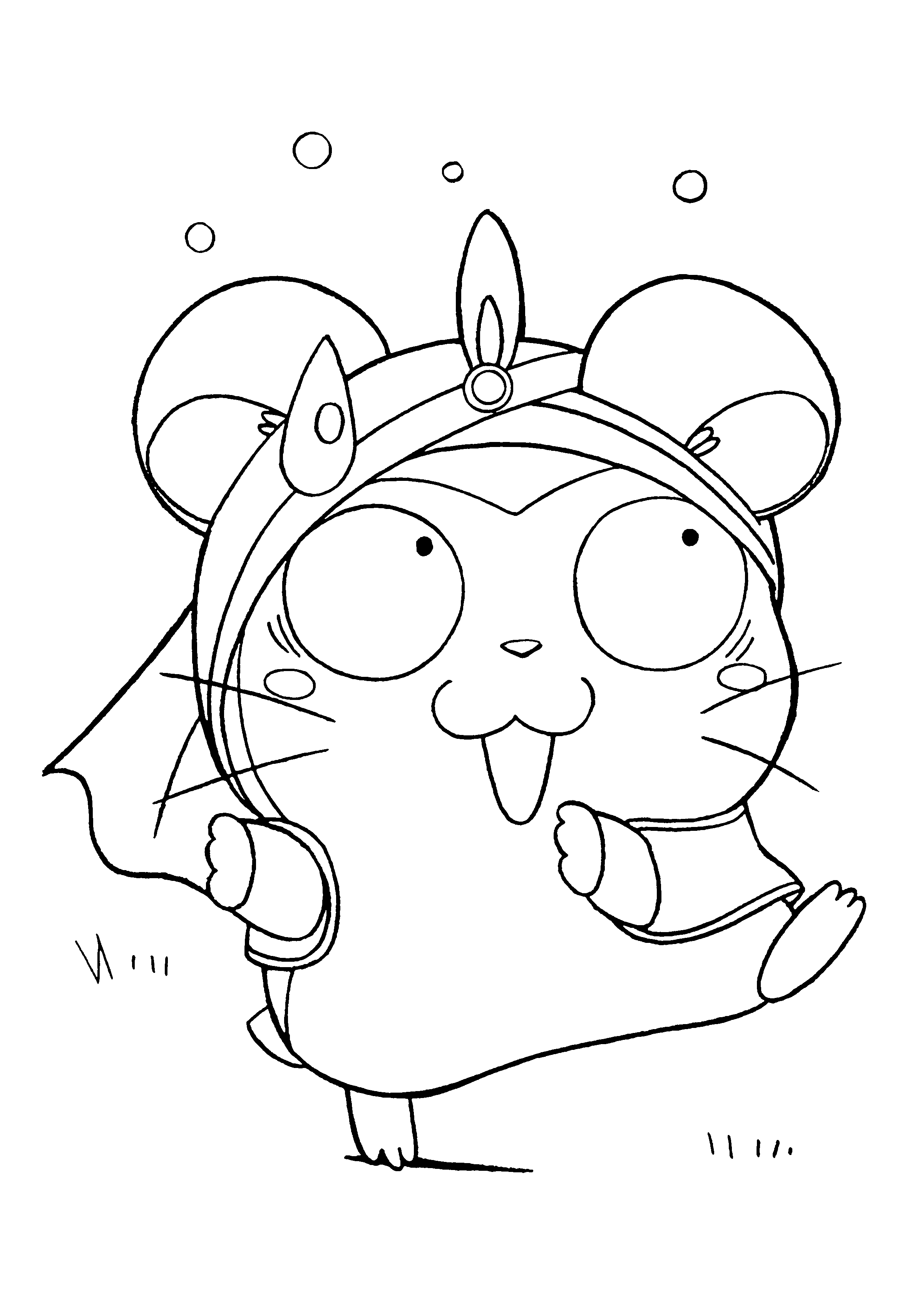 Hamtaro et ses amis en pleine aventure dans un décor bucolique