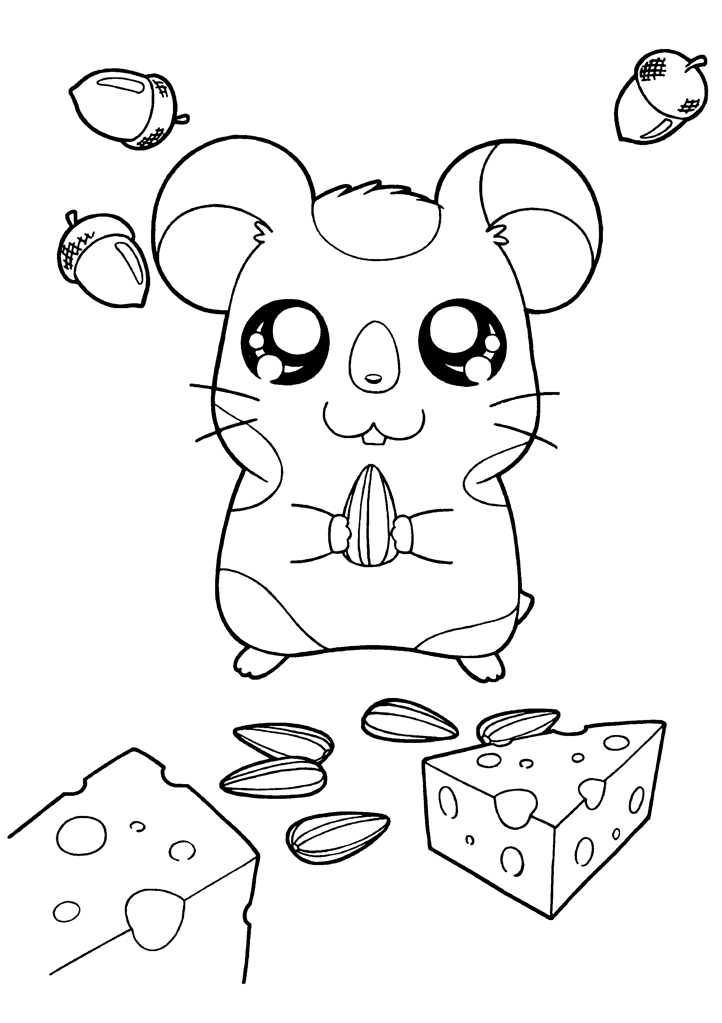 Hamtaro et ses amis en pleine aventure dans un paysage joyeux