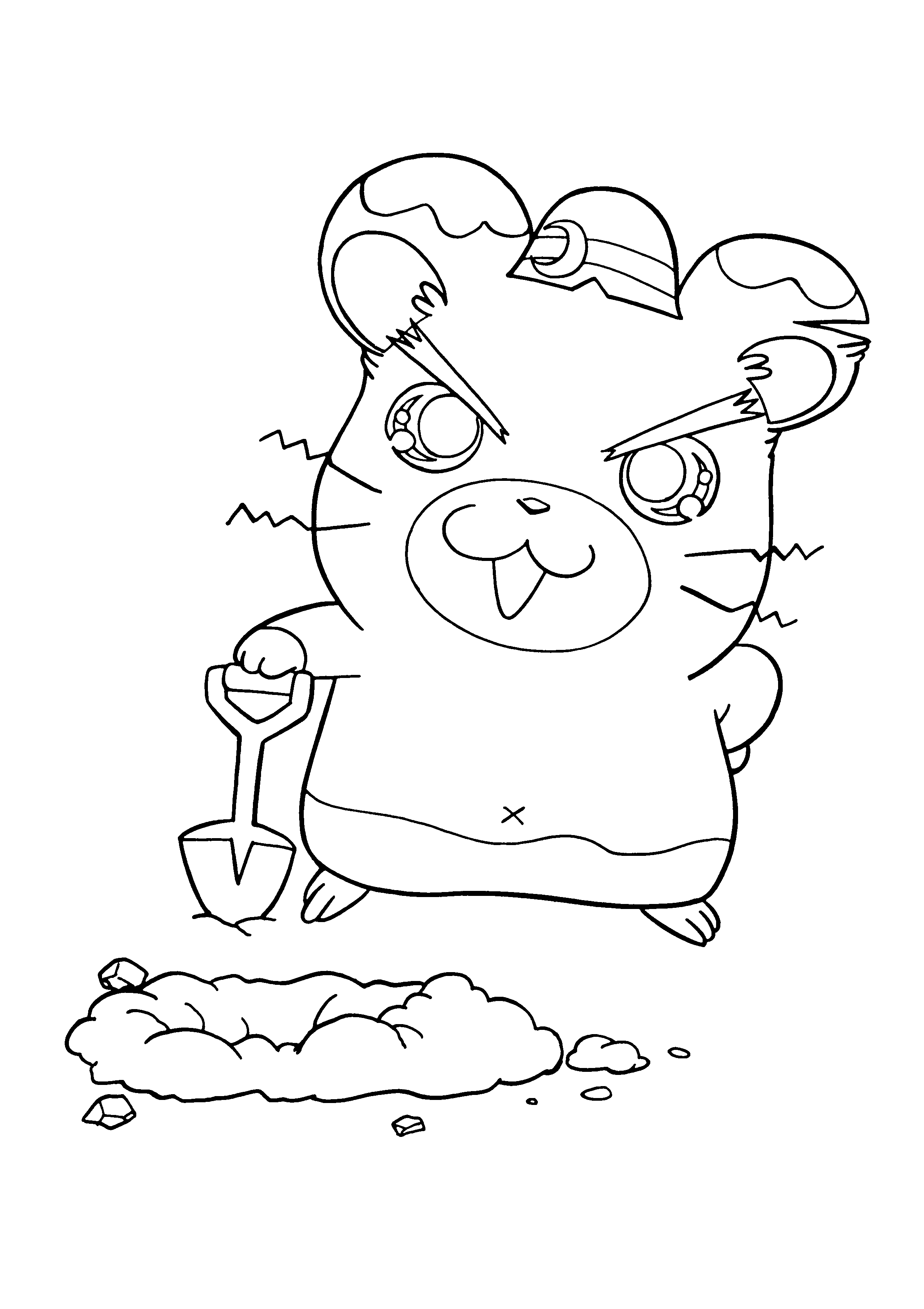 Hamtaro et ses amis en pleine aventure dans un décor naturel