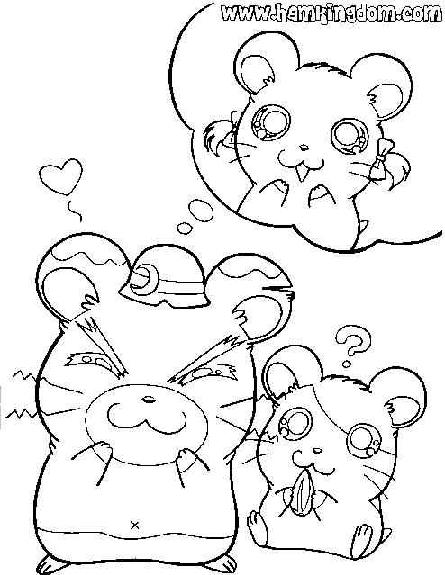 Hamtaro et ses amis jouent dans un champ fleuri