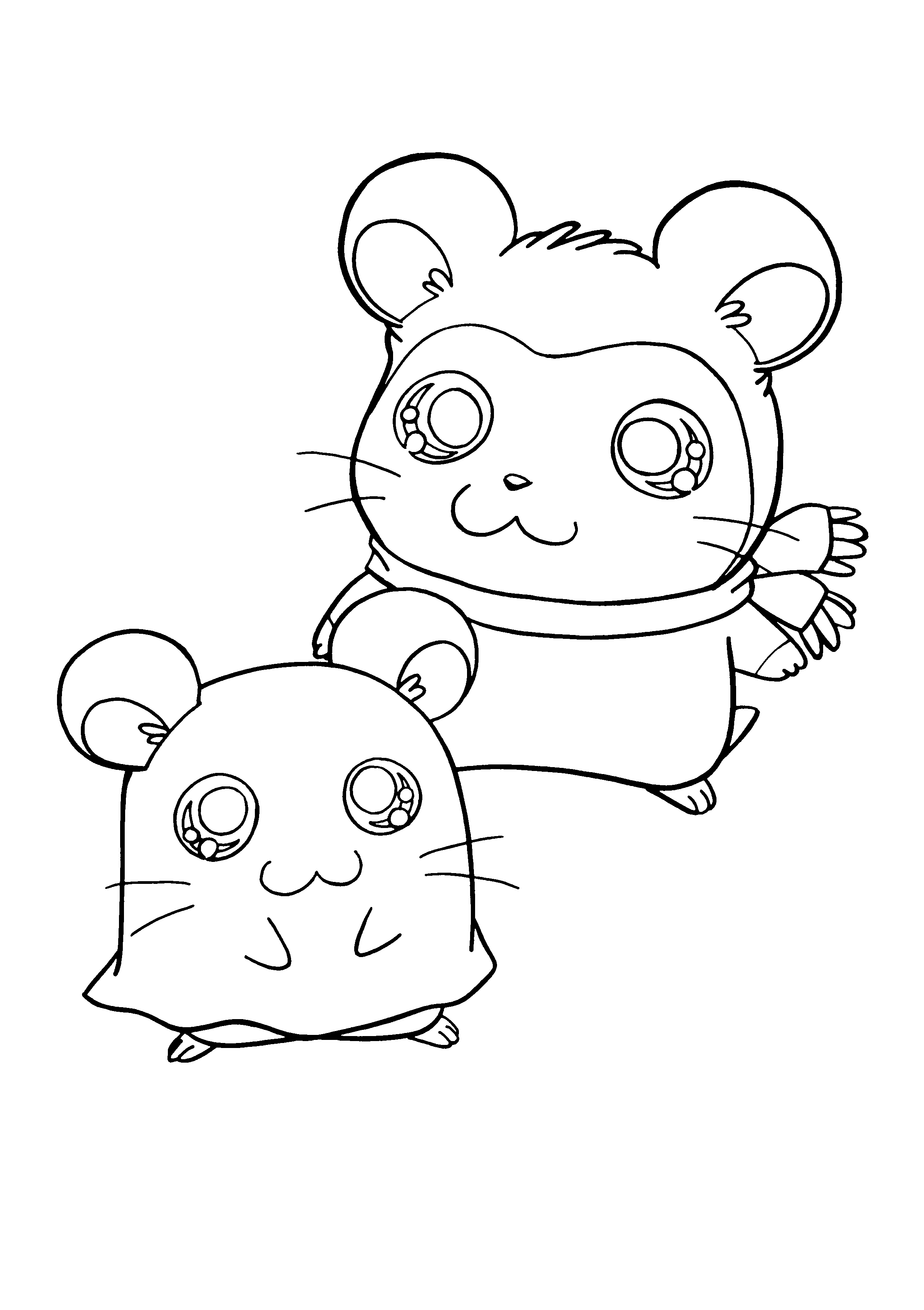 Hamtaro et ses amis en pleine aventure dans un décor naturel