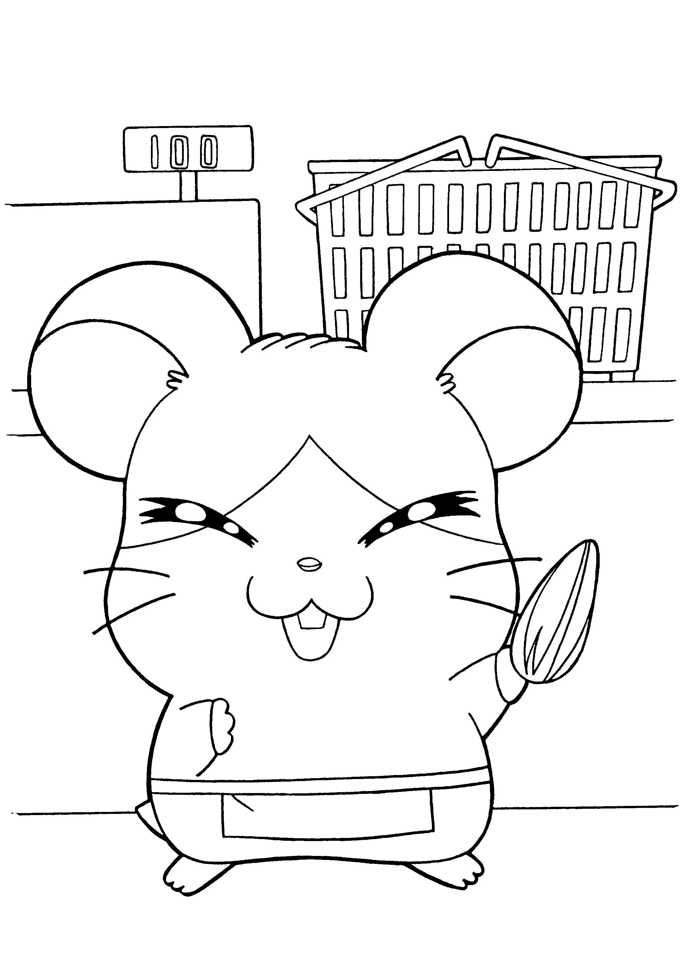Hamtaro et ses amis dans un moment de joie au jardin