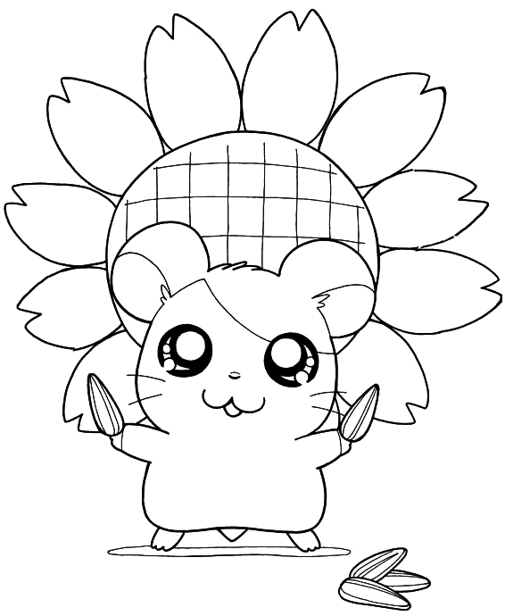 Hamtaro et ses amis explorent un champ ensoleillé