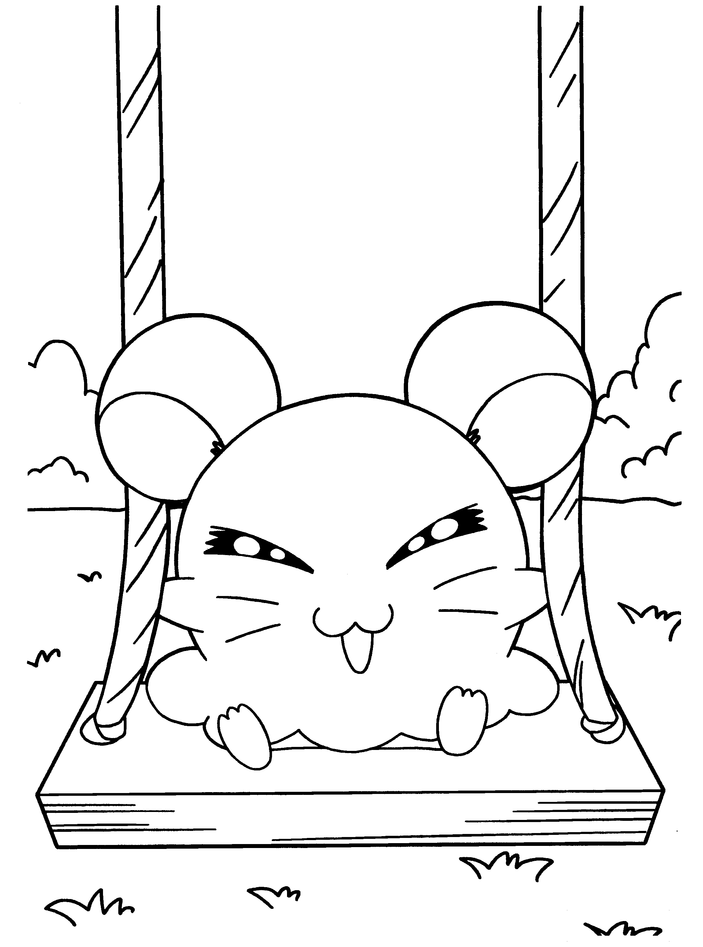 Hamtaro et ses amis en pleine aventure dans un décor naturel