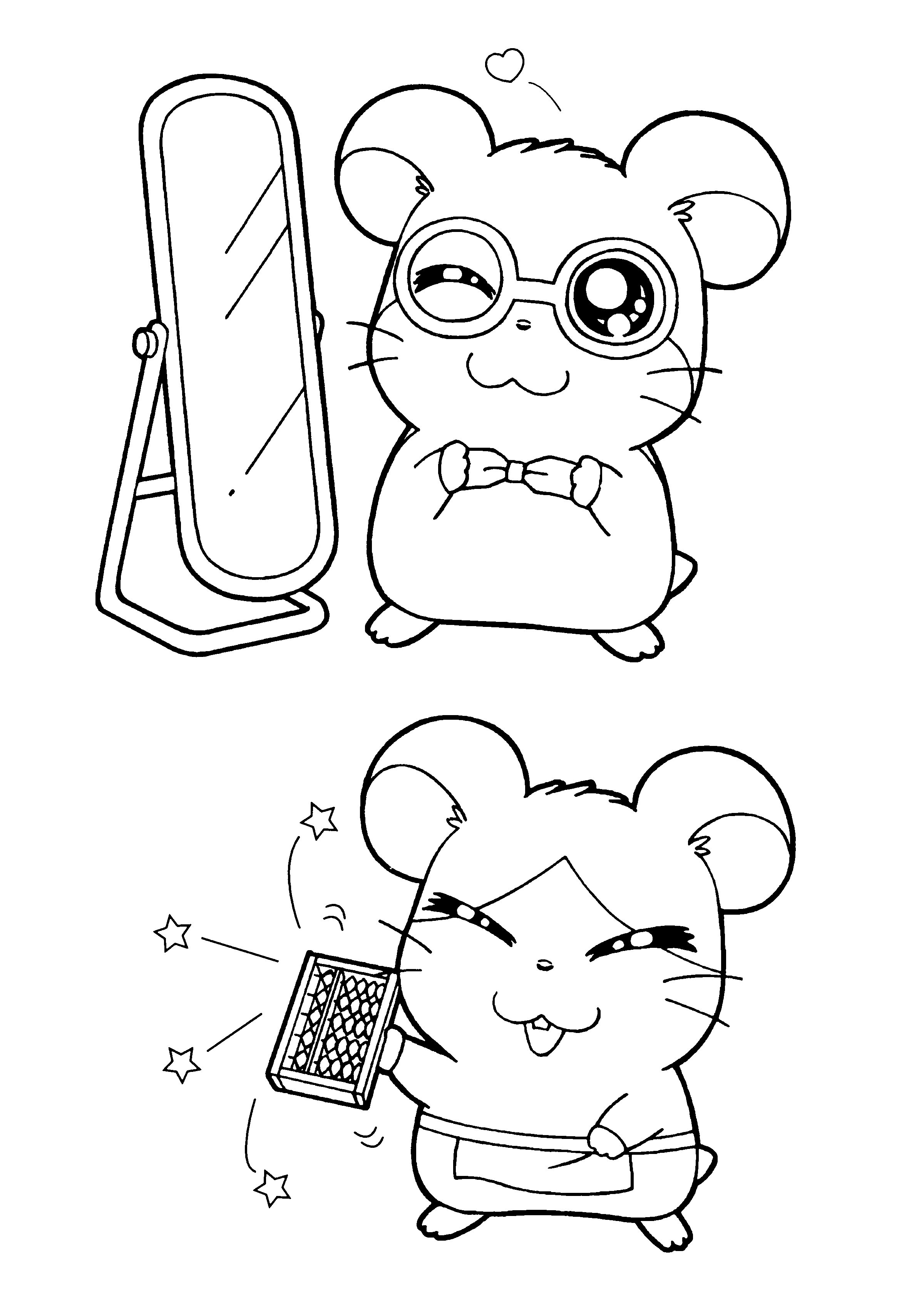 Hamtaro et ses amis profitent d'une journée en plein air