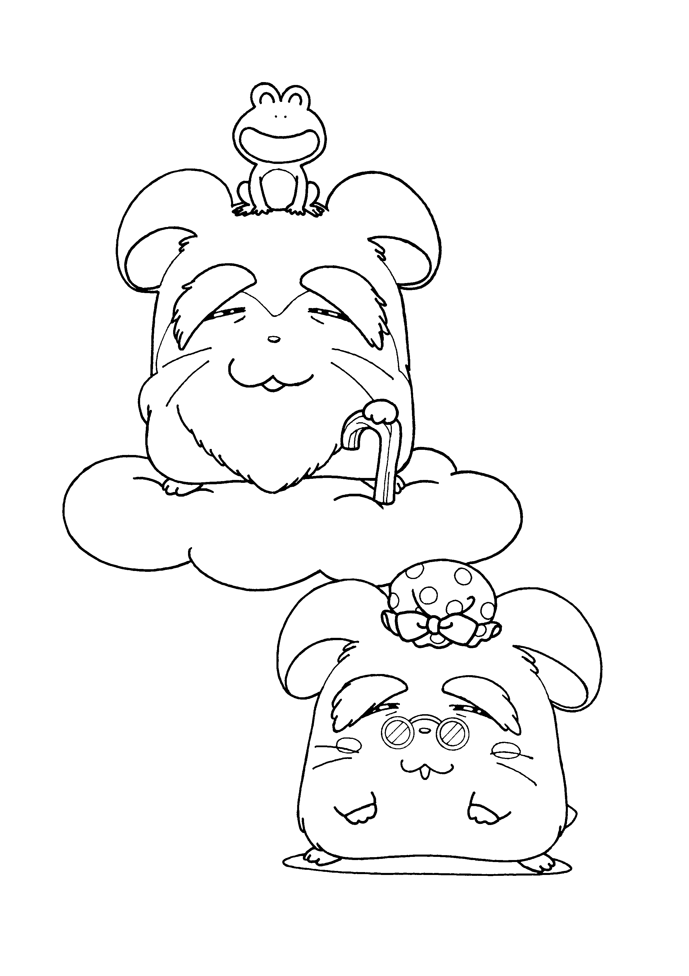 Hamtaro et ses amis en pleine aventure au jardin