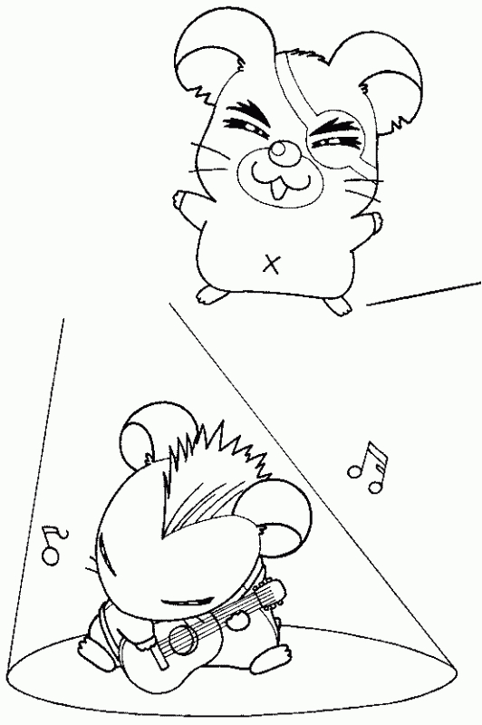Hamtaro et ses amis en pleine aventure dans un décor champêtre