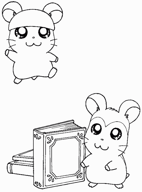 Hamtaro et ses amis en pleine exploration dans un décor naturel