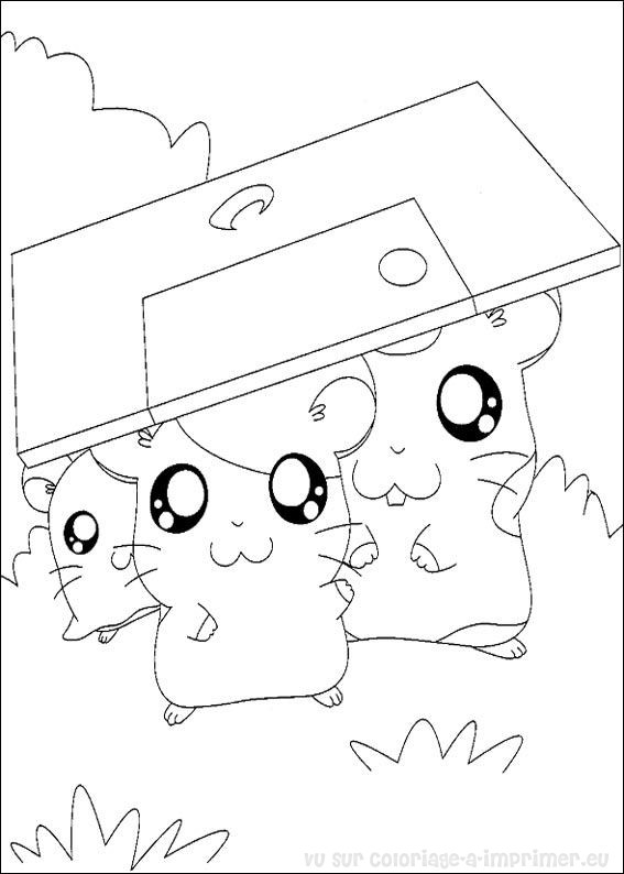 Hamtaro et ses amis en pleine aventure dans un décor naturel