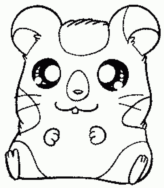Hamtaro et ses amis dans une scène de jeu en plein air