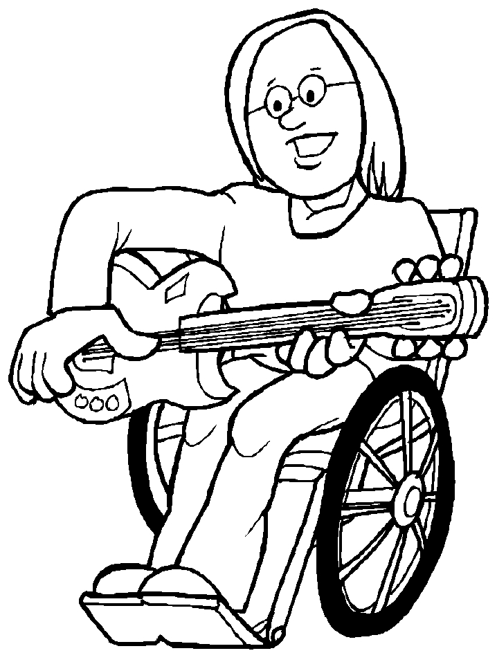 Un enfant joyeux s'amusant à colorier avec un fauteuil roulant dans un parc