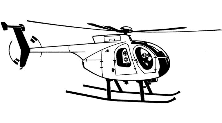 Un hélicoptère en vol dans un ciel dégagé Un hélicoptère en vol dans un ciel dégagé
