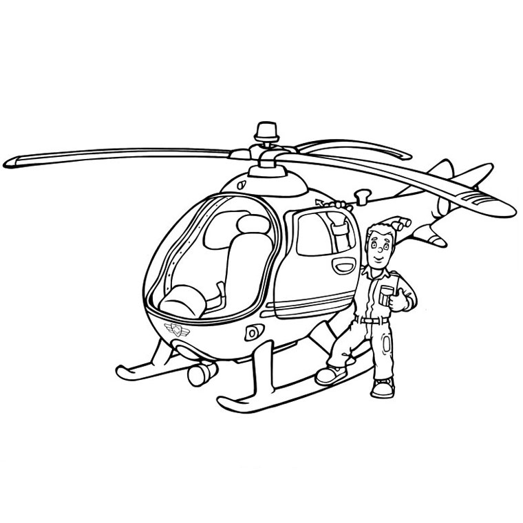 Helicoptère en vol au-dessus d'un paysage stylisé