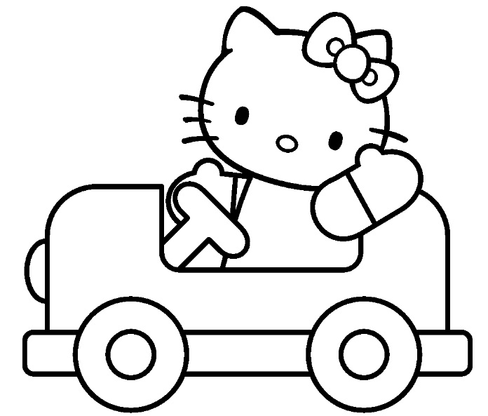Coloriage de Hello Kitty en pleine aventure avec un papillon Coloriage de Hello Kitty en pleine aventure avec un papillon