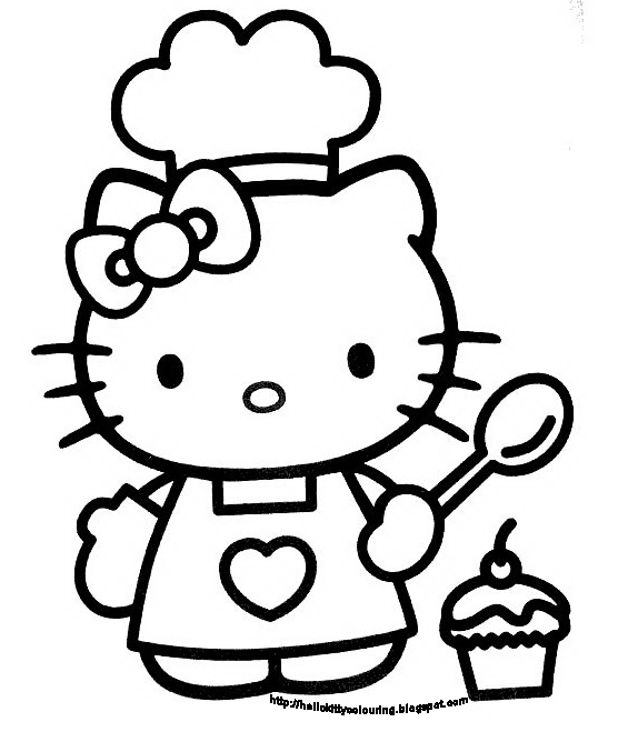 Coloriage de Hello Kitty avec un nœud sur la tête dans un cadre simple Coloriage de Hello Kitty avec un nœud sur la tête dans un cadre simple