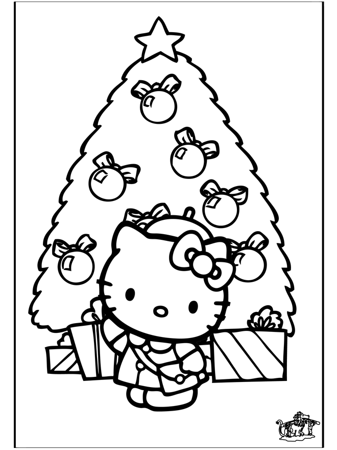 Coloriage d'Hello Kitty avec un joli nœud sur la tête Coloriage d'Hello Kitty avec un joli nœud sur la tête