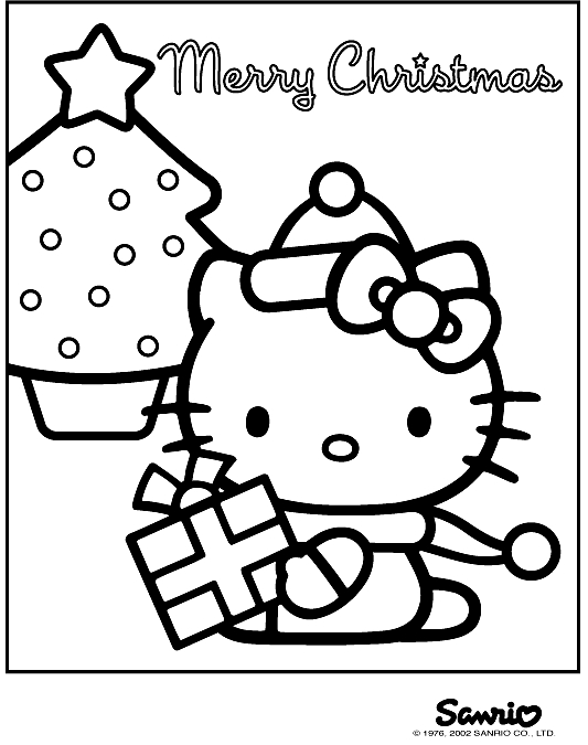 Coloriage de Hello Kitty avec un arrosoir dans un jardin Coloriage de Hello Kitty avec un arrosoir dans un jardin