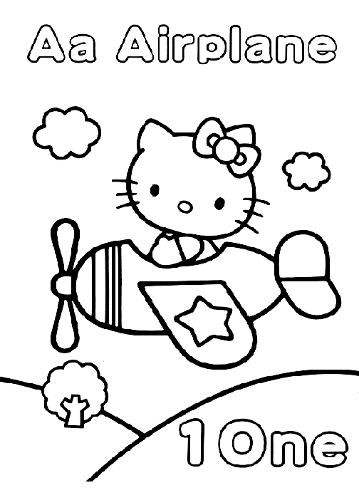 Coloriage de Hello Kitty en train de tenir un gâteau d'anniversaire Coloriage de Hello Kitty en train de tenir un gâteau d'anniversaire