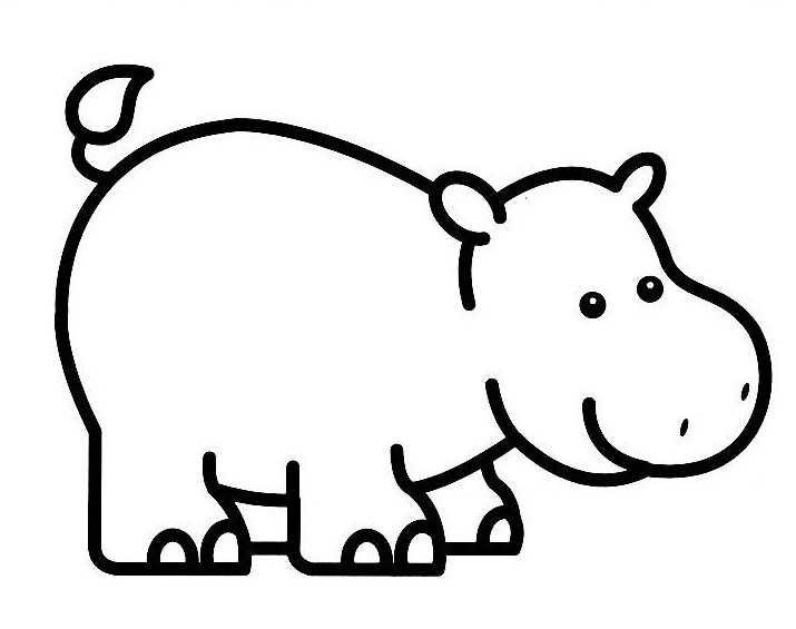 Hippopotame se reposant dans un environnement aquatique