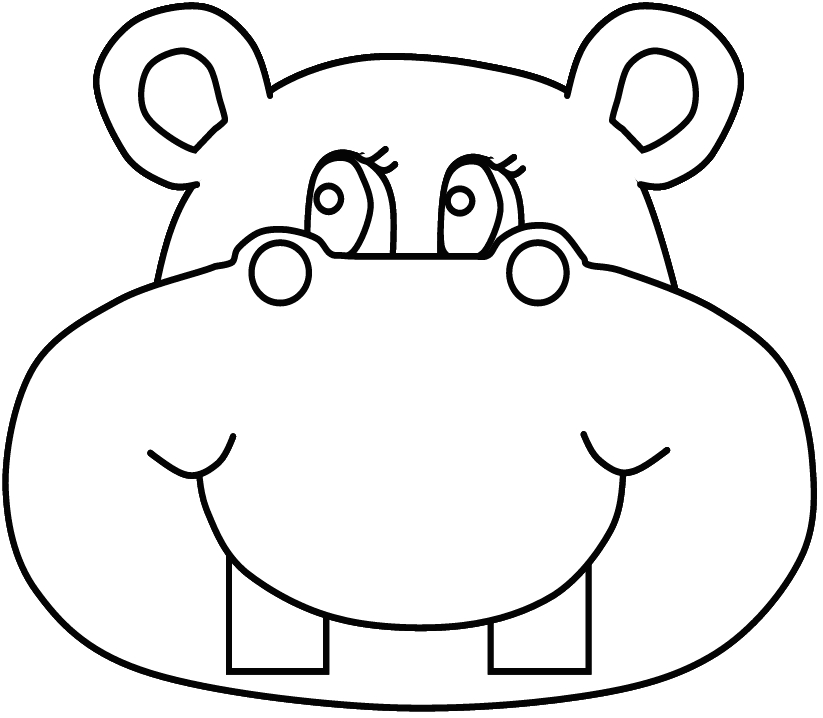 Un hippopotame se reposant au bord d'un étang