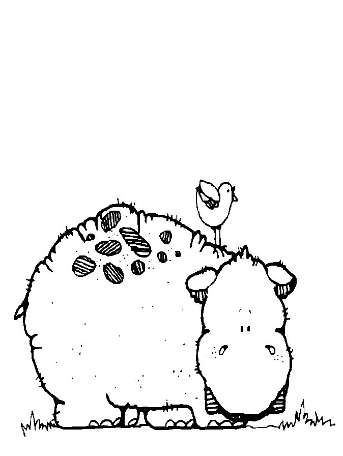Hippopotame joyeux se reposant près de l'eau