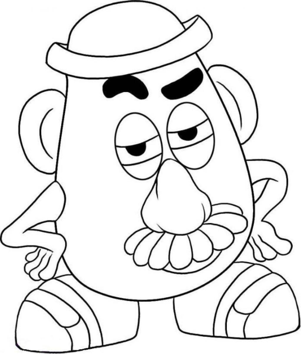 Coloriage de la scène emblématique de Toy Story avec Woody et Buzz