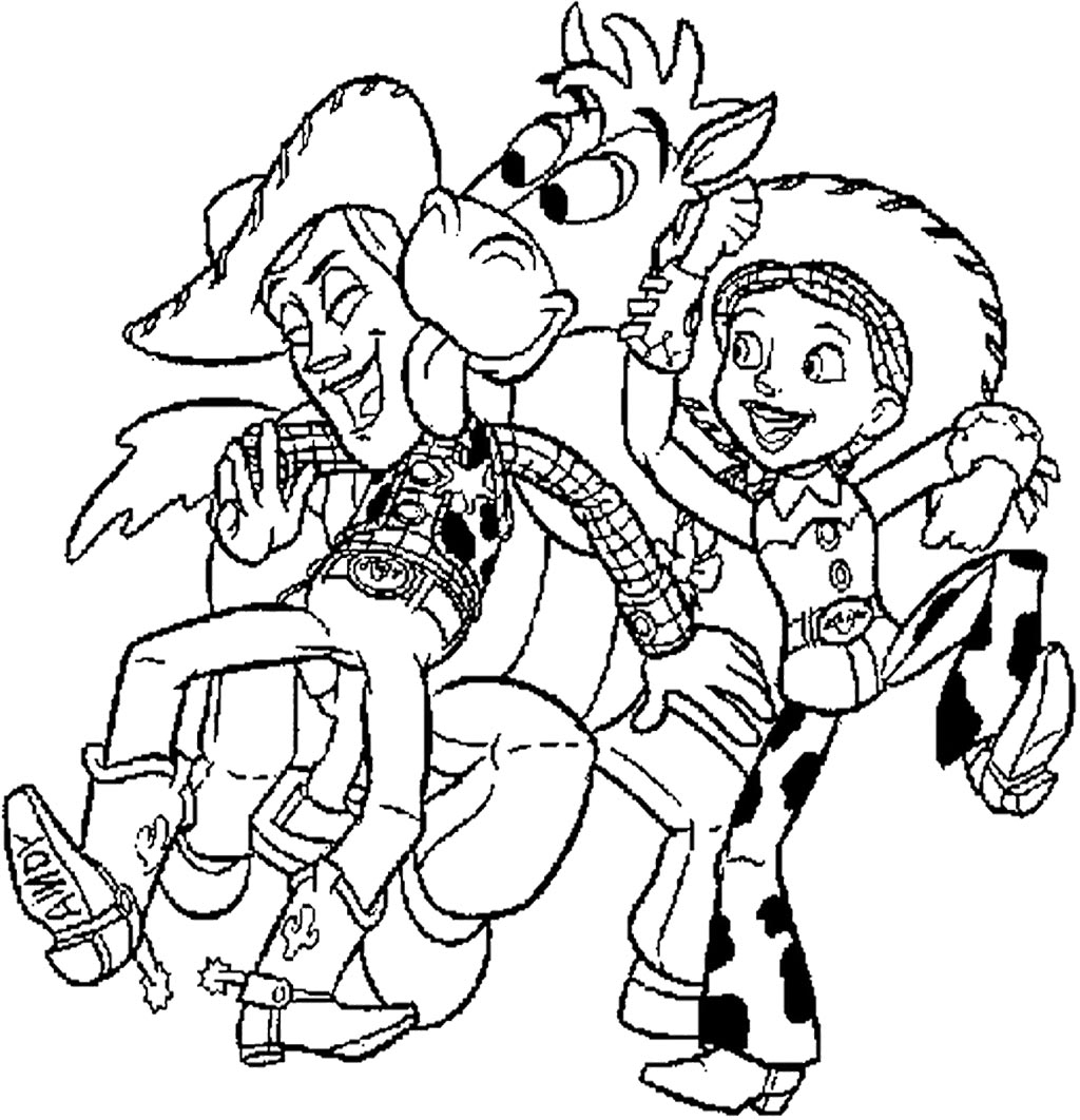 Illustration de personnages de Toy Story en pleine aventure