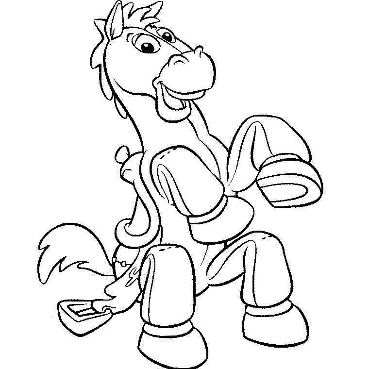 Coloriage de Woody et Buzz Lightyear dans l'univers de Toy Story
