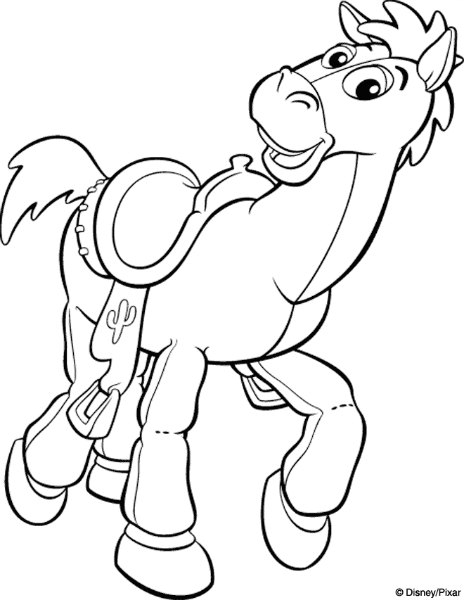 Coloriage de personnages de Toy Story en pleine aventure
