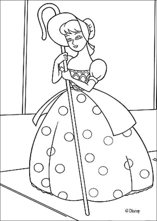 Coloriage de Woody et Buzz l'Éclair en pleine aventure dans Toy Story