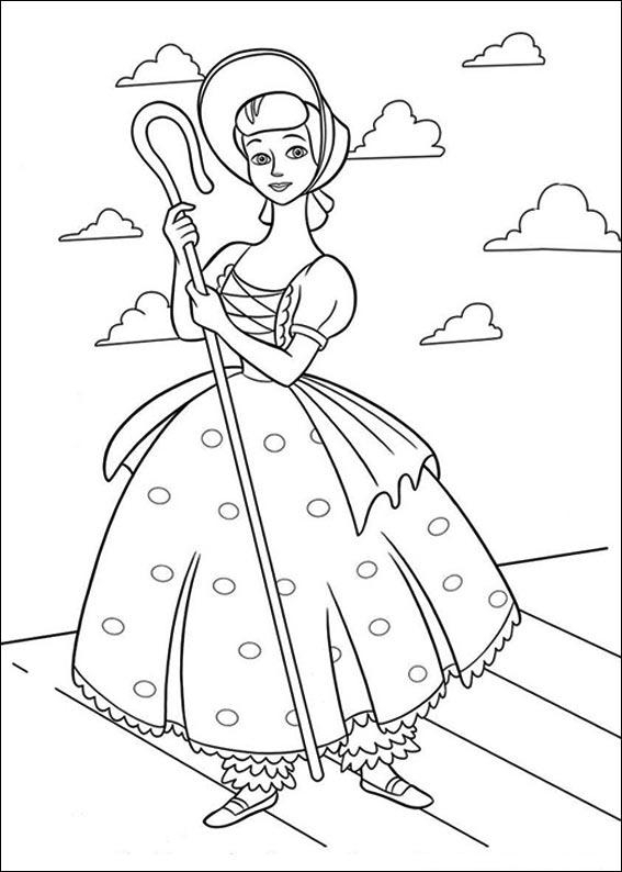 Coloriage d'une scène emblématique de Toy Story avec Woody et Buzz