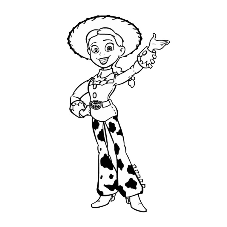 Coloriage de personnages de Toy Story dans un décor de jeu