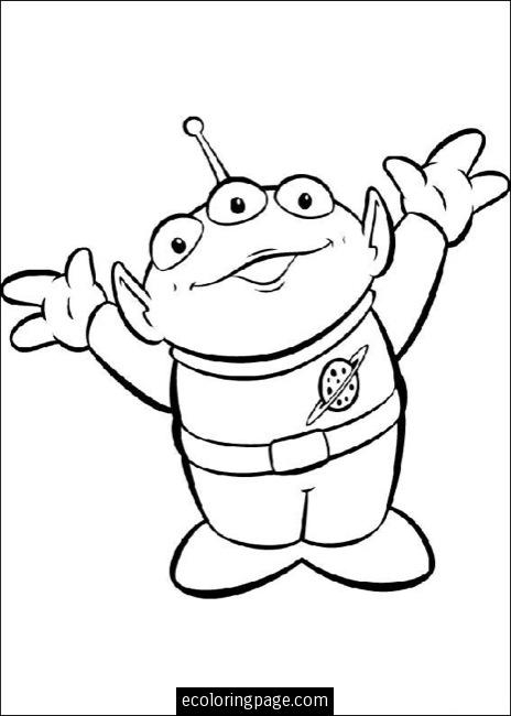 Coloriage de Buzz l'Éclair et Woody dans une scène de Toy Story