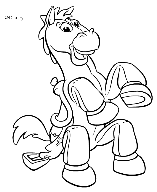 Coloriage de Woody et Buzz Lightyear en pleine aventure dans le monde des jouets