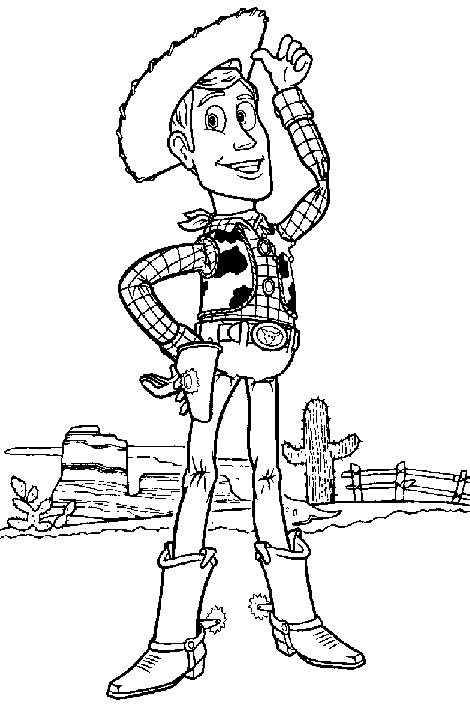 Scène de Toy Story avec Woody et Buzz dans un décor de chambre