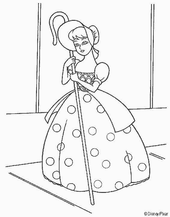Scène de coloriage avec Buzz l'Éclair et Woody dans un décor de jouets