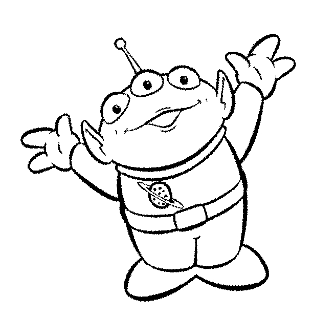 Coloriage de Woody et Buzz dans une scène emblématique de Toy Story