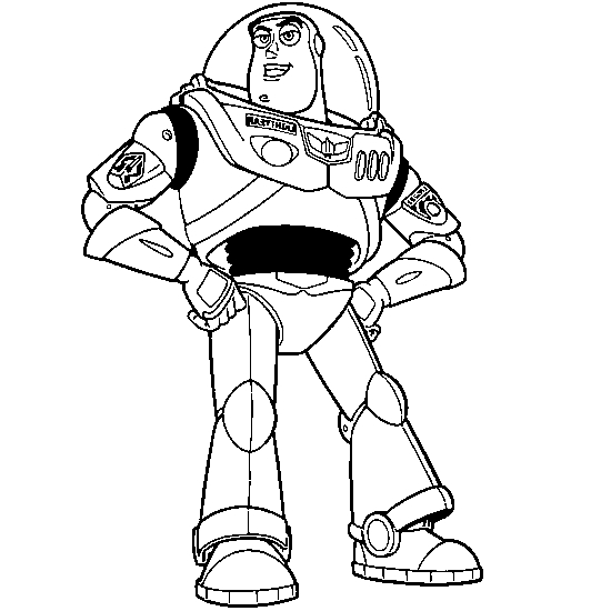 Coloriage de Woody et Buzz en pleine aventure dans Toy Story