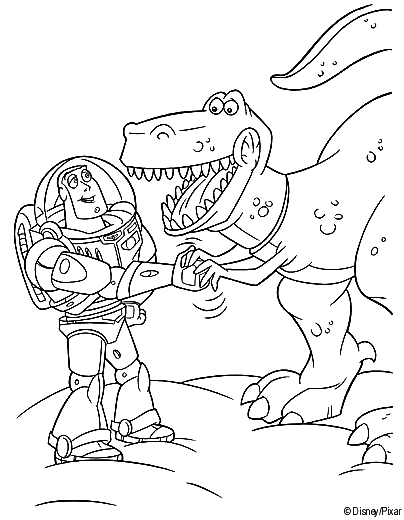 Scène de l'univers de Toy Story avec Woody et Buzz dans un environnement ludique